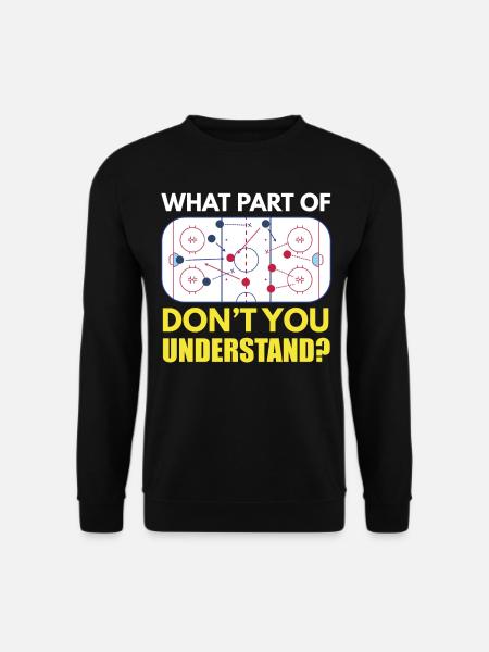 Eishockey Trainer Trainingsboard Theorie - Unisex Pullover - Schwarz