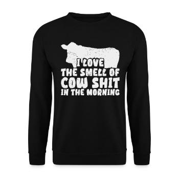 Kuh Kühe Rind Milchvieh Landwirtin Bäuerin Vieh - Unisex Pullover - Schwarz - Vorne - Alina (178cm) & Michal (187cm)
