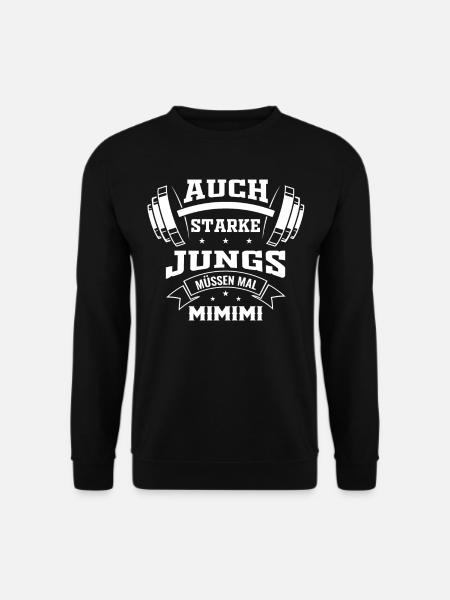 Lustiges Fitness Workout Fitnessstudio Design - Unisex Pullover - Schwarz