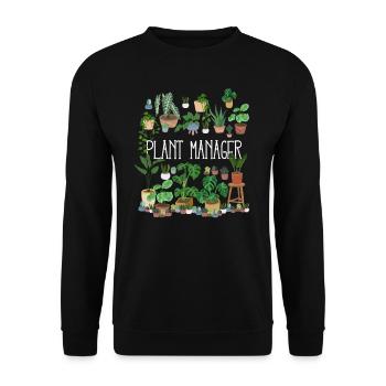 Plant Manager - Unisex Pullover - Schwarz - Vorne - Alina (178cm) & Michal (187cm)