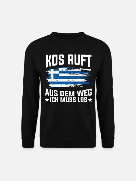 Griechenland Kos - Unisex Pullover - Schwarz