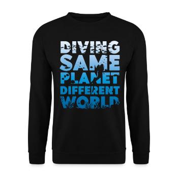 Scuba Diving Diver Diving Same - Unisex Sweatshirt - black - Front - Alina (178cm) & Michal (187cm)