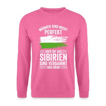 Sibirischer Mann Sibire Russe Ruslland Sibirien - Unisex Pullover - Pink - Vorne
