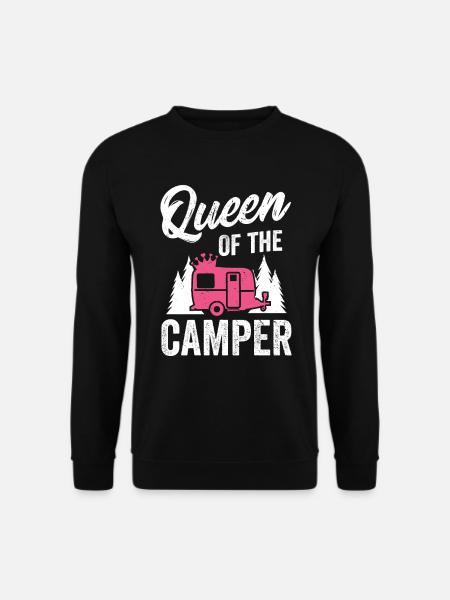 Camper Camping Campen cadeau caravane - Sweat-shirt Unisexe - noir