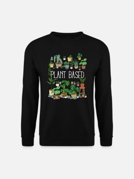 Plant Based - Unisex Sweatshirt - black