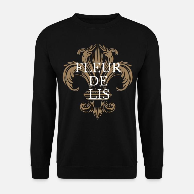 Fleur de Lis - Unisex Sweatshirt - black