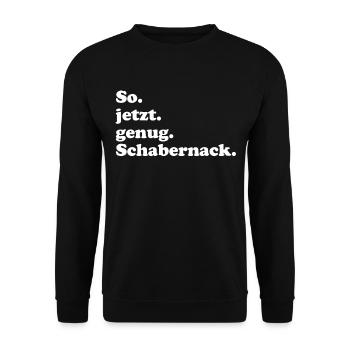 Lustiges Politiker Satire Schabernack Shirt - Unisex Pullover - Schwarz - Vorne - Alina (178cm) & Michal (187cm)