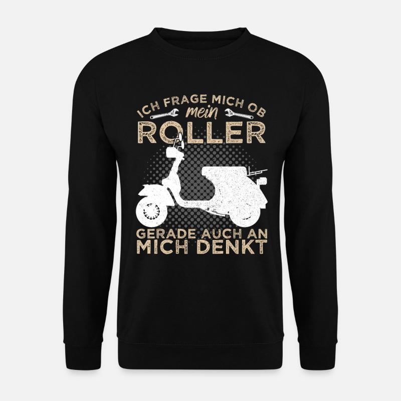 Scooter scooter deux roues - Sweat-shirt Unisexe - noir