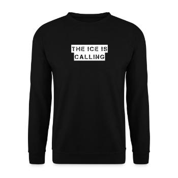 Hockey sur glace - The ice is calling - Sweat-shirt Unisexe - noir - Devant - Alina (178cm) & Michal (187cm)