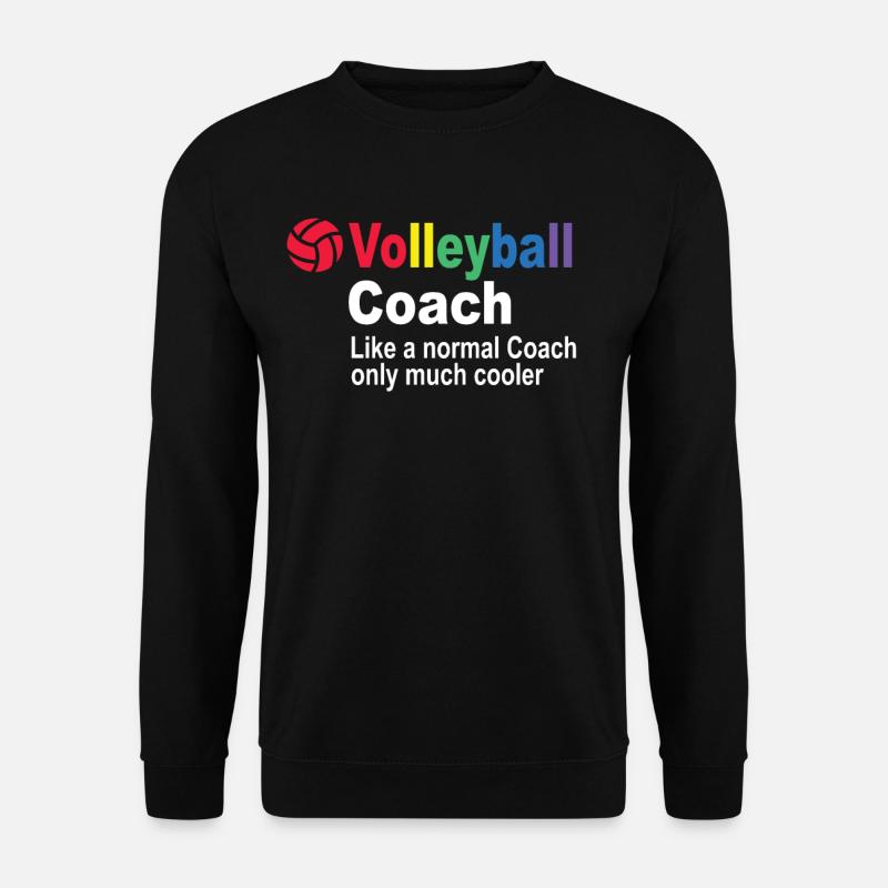 Beach Volleyball Coach - Volleyball Coach - Unisex Pullover - Schwarz