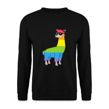 LGBT - Sweat-shirt Unisexe - noir - Devant - Alina (178cm) & Michal (187cm)