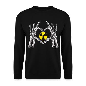 Radiology Skeleton Hand Radiologist Radiologic Tec - Unisex Pullover - Schwarz - Vorne - Alina (178cm) & Michal (187cm)