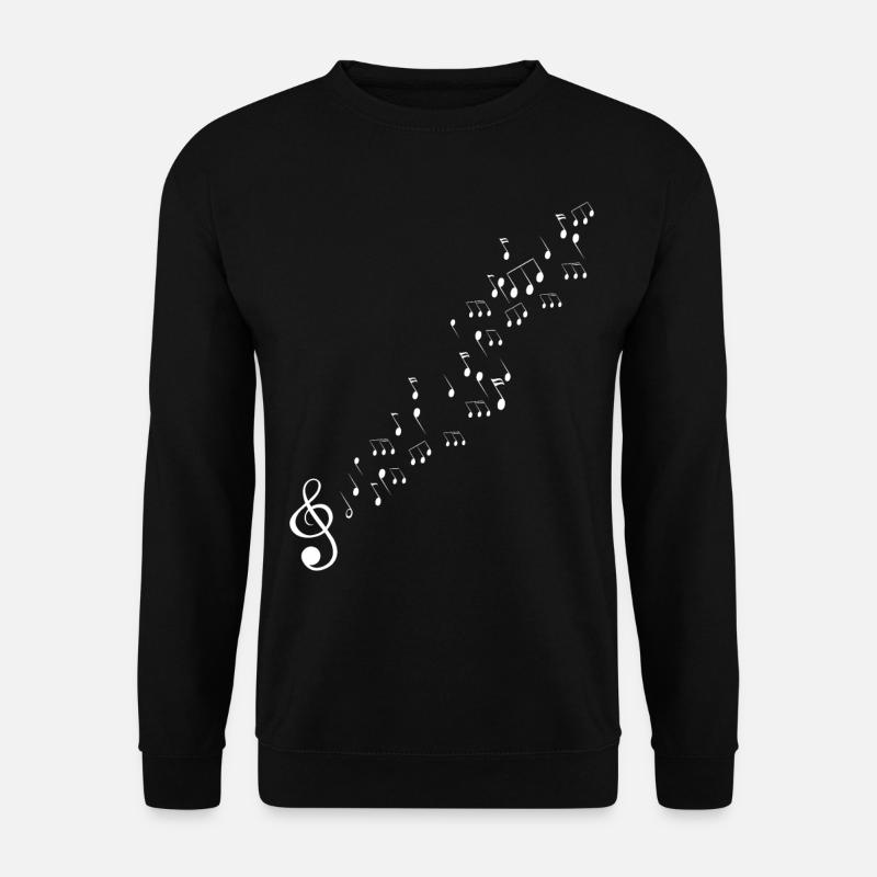 Musik Symbol - Unisex Pullover - Schwarz