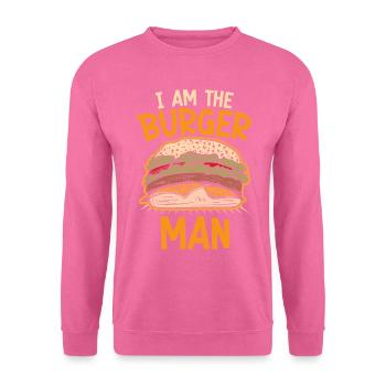 Ich Bin Der Burger Mann - Unisex Pullover - Pink - Vorne