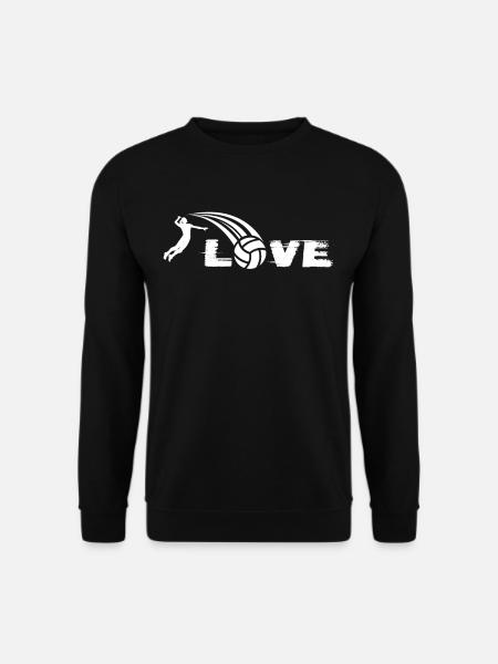 Love Volleyball Beach Volleyball Love Volleyballer - Unisex Pullover - Schwarz
