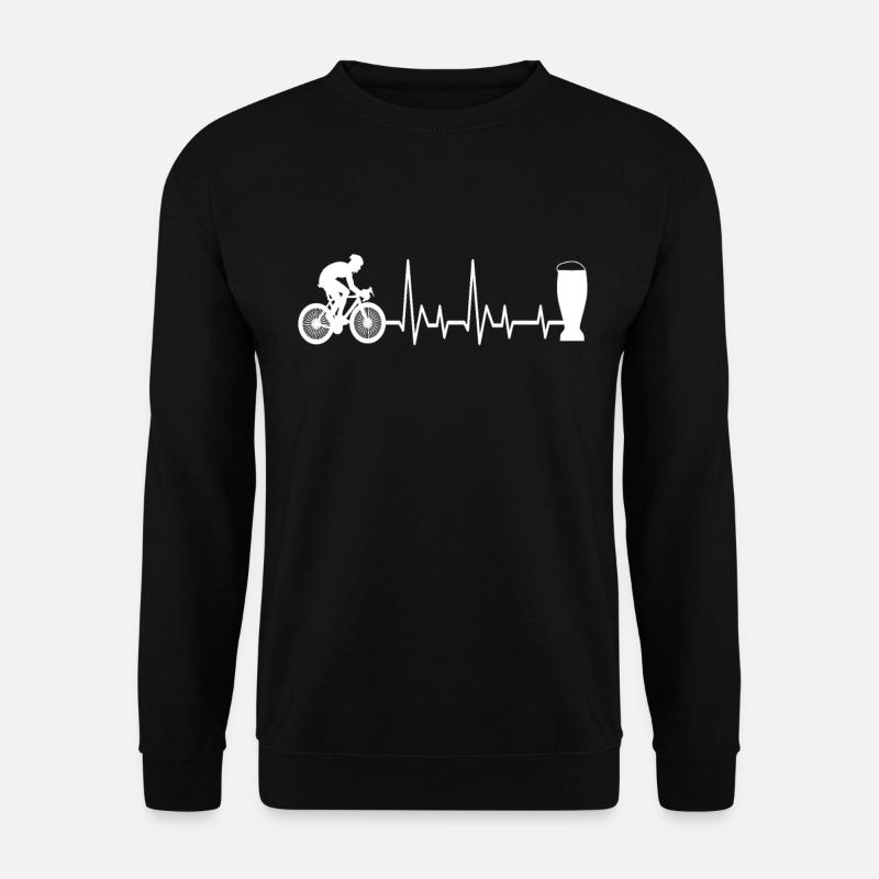Rennrad und Bier - Unisex Pullover - Schwarz