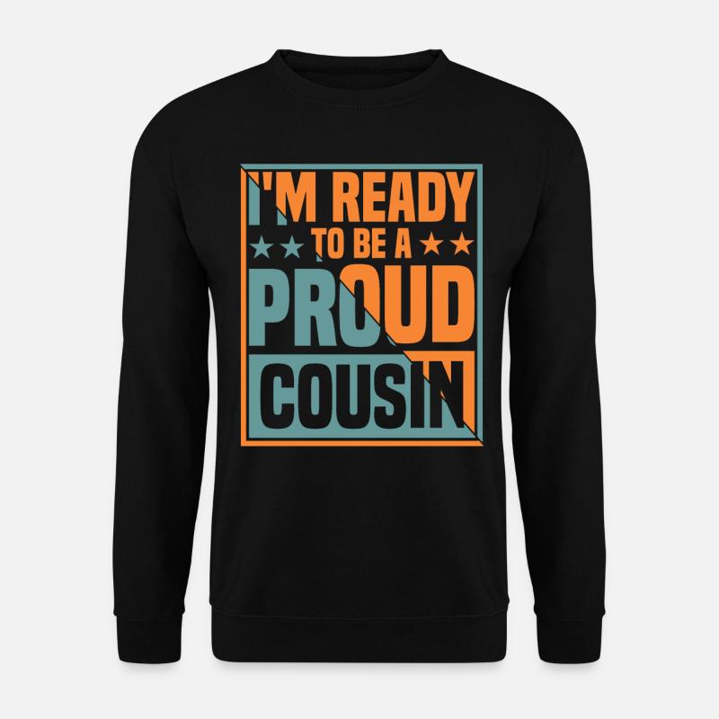 Geburt Cousin Großer Cousin Geschenk - Unisex Pullover - Schwarz
