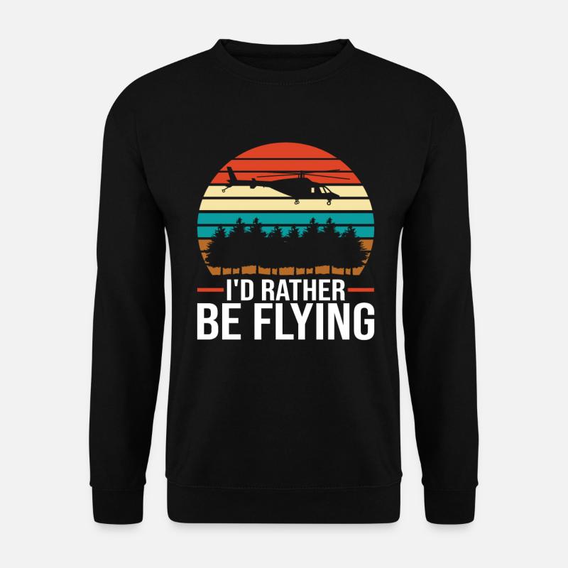 Helicopter Pilot Helicopter - Unisex Sweatshirt - black