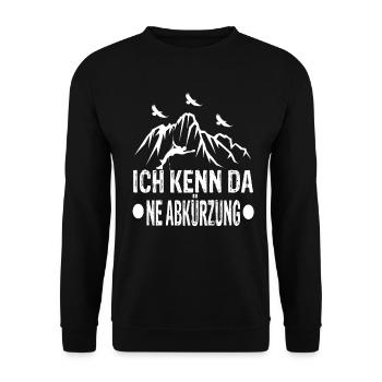 Klettern Kletterer Outdoor Klettern Klettern Seil - Unisex Pullover - Schwarz - Vorne - Alina (178cm) & Michal (187cm)
