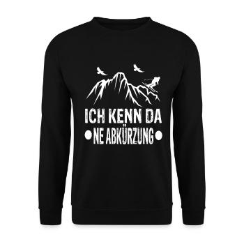 Ski Ski fahren Ski Alpin Ski Geschenke Winter - Unisex Pullover - Schwarz - Vorne - Alina (178cm) & Michal (187cm)