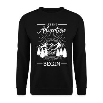 Rock Climbing Climber Let The - Sweat-shirt Unisexe - noir - Devant - Alina (178cm) & Michal (187cm)