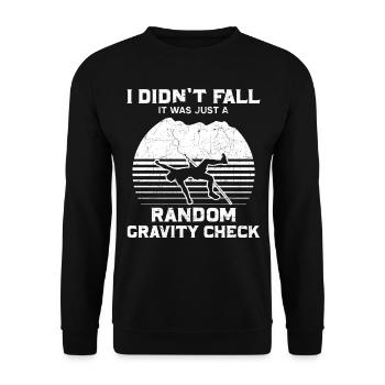 Rock Climbing Climber I Didn’t - Sweat-shirt Unisexe - noir - Devant - Alina (178cm) & Michal (187cm)