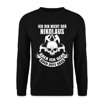 Dachdecker - Unisex Pullover - Schwarz - Vorne - Alina (178cm) & Michal (187cm)