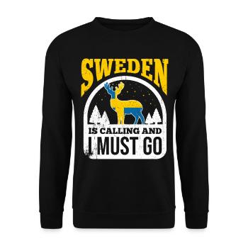 Suède - Sweat-shirt Unisexe - noir - Devant - Alina (178cm) & Michal (187cm)
