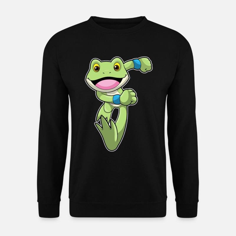 Frog jogging with sweatband - Unisex Sweatshirt - black