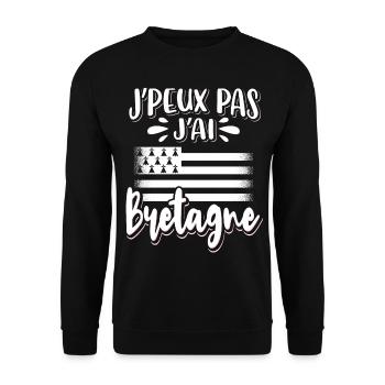 Breton Bretonne Humour - Sweat-shirt Unisexe - noir - Devant - Alina (178cm) & Michal (187cm)