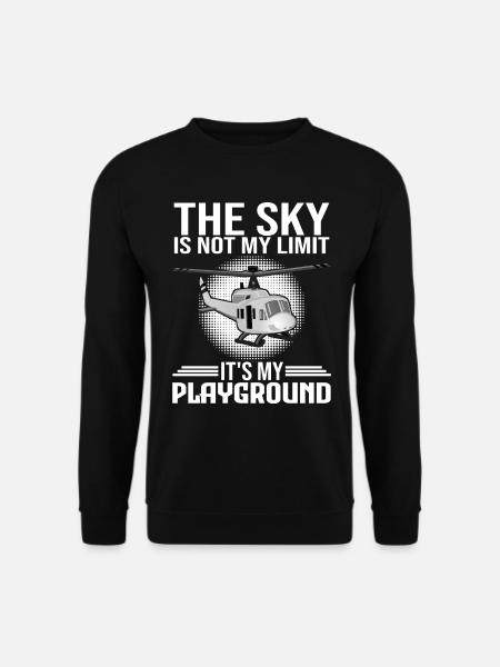 Helicopter Pilot Helicopter Helicopter - Unisex Sweatshirt - black