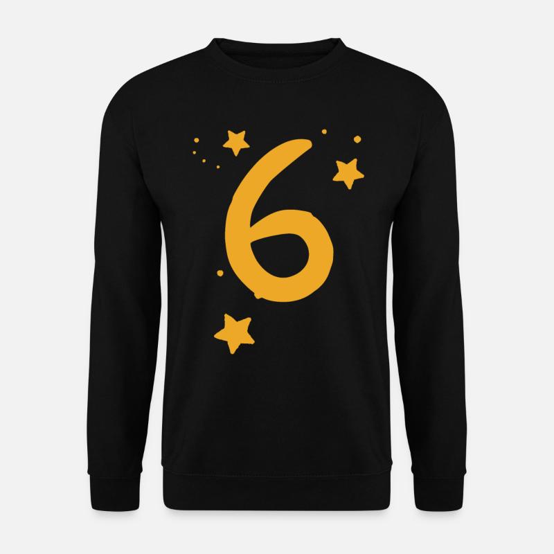 6 Geburtstag 6 Jahre - Unisex Pullover - Schwarz