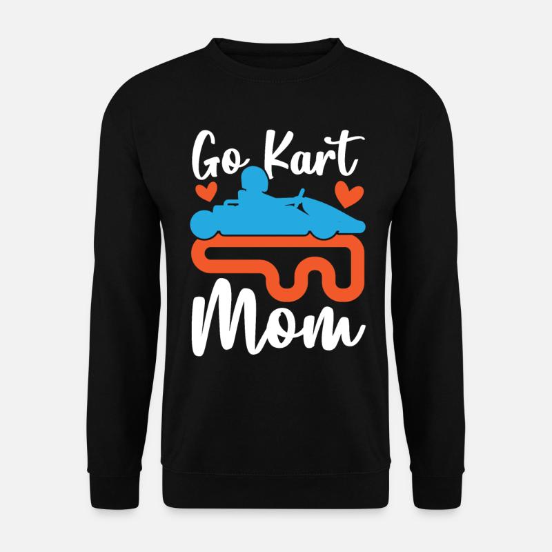 GoKart Mama Go Kart Mom - Unisex Pullover - Schwarz