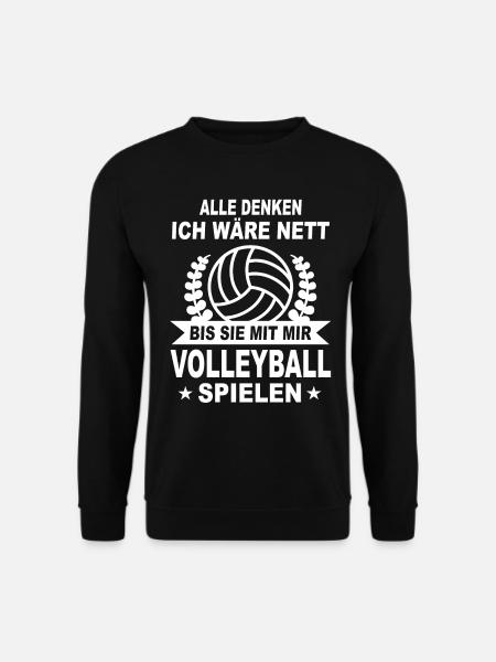 Beachvolleyball Volleyball Volleyballer - Unisex Pullover - Schwarz