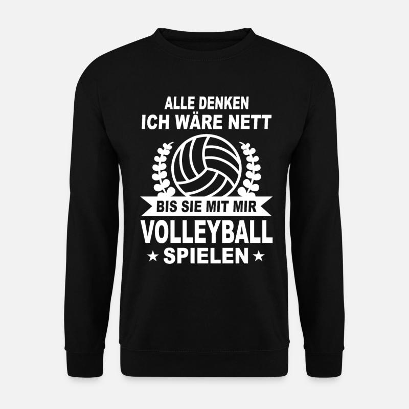 Beachvolleyball Volleyball Volleyballer - Unisex Pullover - Schwarz