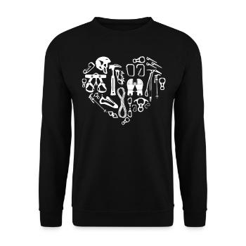 Rock Climbing Climber Carabiner - Sweat-shirt Unisexe - noir - Devant - Alina (178cm) & Michal (187cm)