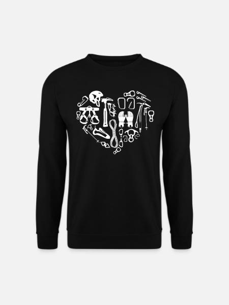 Rock Climbing Climber Carabiner - Unisex Sweatshirt - black