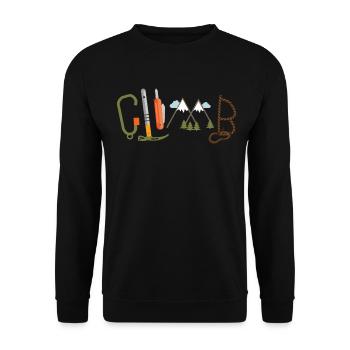 Climb Carabiner Rope - Sweat-shirt Unisexe - noir - Devant - Alina (178cm) & Michal (187cm)