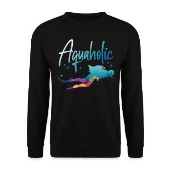 Scuba Diving Diver Vintage - Sweat-shirt Unisexe - noir - Devant - Alina (178cm) & Michal (187cm)
