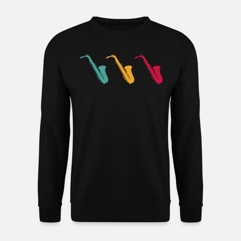 Saxophon - Unisex Pullover - Schwarz
