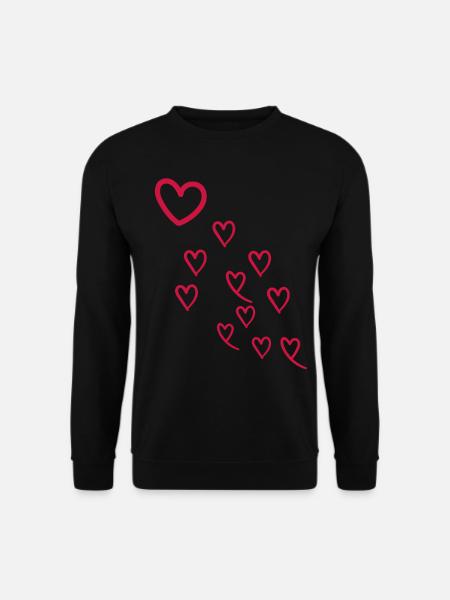 Herz - Unisex Pullover - Schwarz