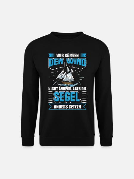Segelboot Segel Segeln Segler - Unisex Pullover - Schwarz