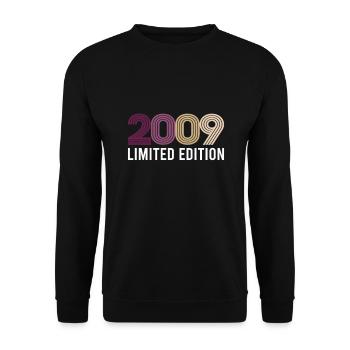 Vintage Limited Edition 2009 anniversaire de naissance - Sweat-shirt Unisexe - noir - Devant - Alina (178cm) & Michal (187cm)