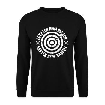 Chuchoteur de fléchettes - Sweat-shirt Unisexe - noir - Devant - Alina (178cm) & Michal (187cm)