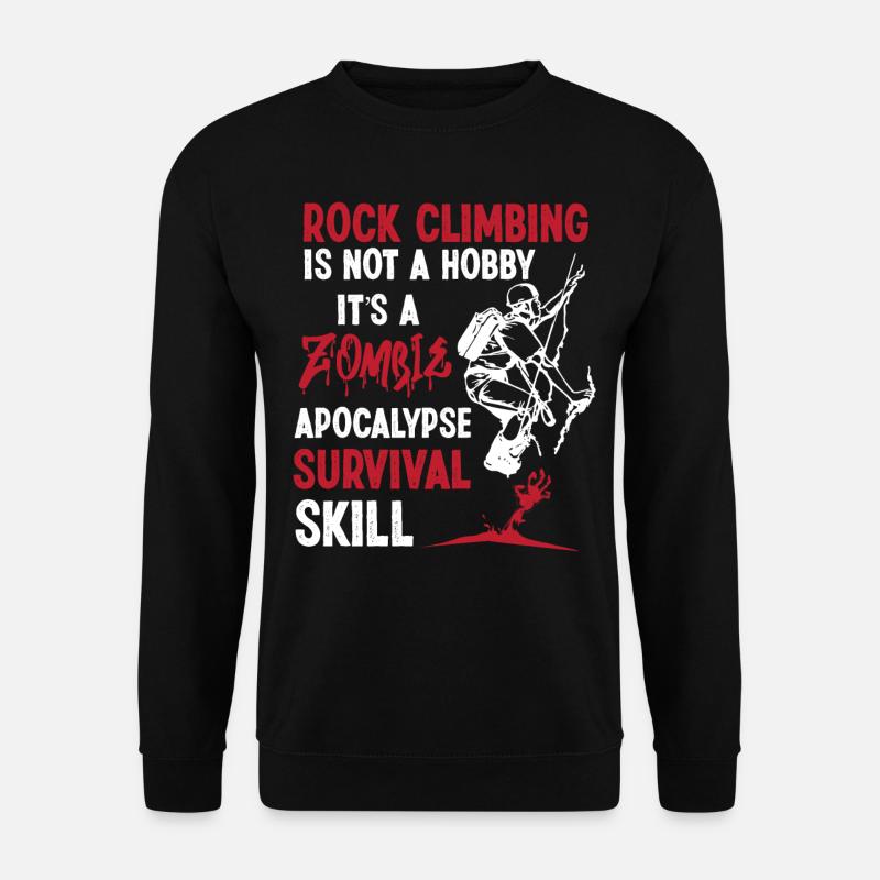 Rock Climbing Climber - Unisex Sweatshirt - black