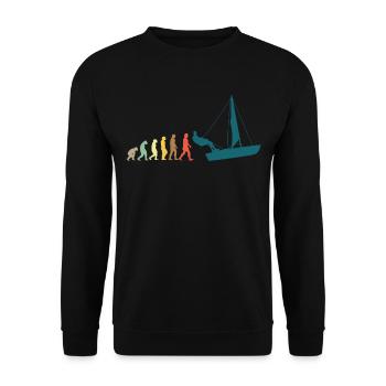 Sailing Sailboat Evolution - Sweat-shirt Unisexe - noir - Devant - Alina (178cm) & Michal (187cm)
