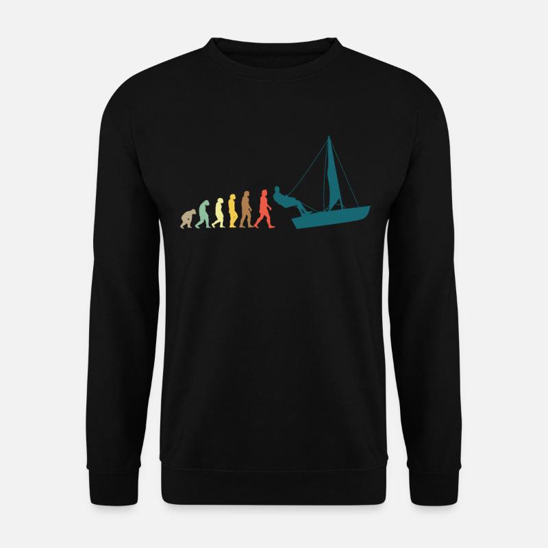 Sailing Sailboat Evolution - Sweat-shirt Unisexe - noir