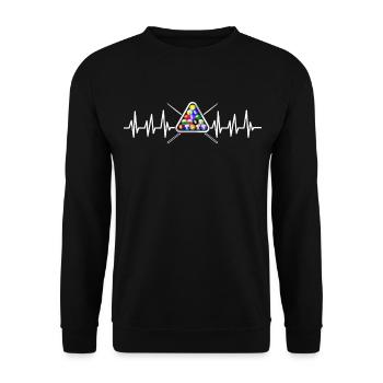 Billard - Unisex Pullover - Schwarz - Vorne - Alina (178cm) & Michal (187cm)