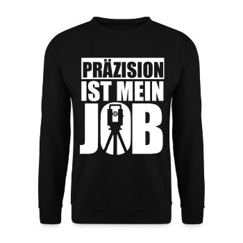 Vermesser Vermessungstechniker - Unisex Pullover - Schwarz - Vorne - Alina (178cm) & Michal (187cm)