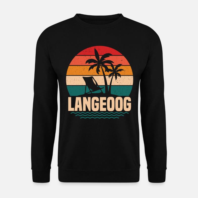 Norddeutschland Nordsee Langeoog Geschenk - Unisex Pullover - Schwarz